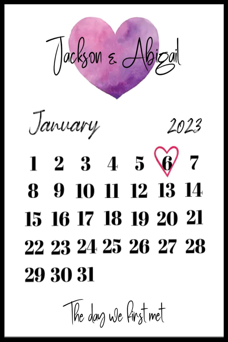 The Day We First... Framed Print